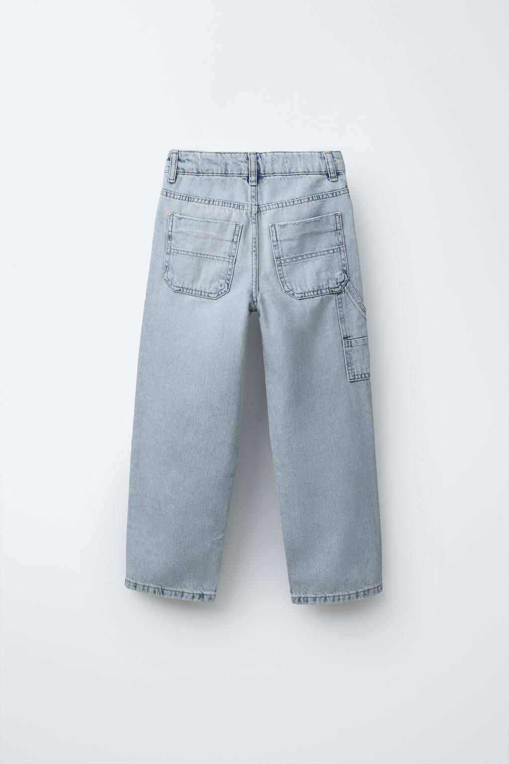 RIPPED CARPENTER JEANS - Zara фото 3
