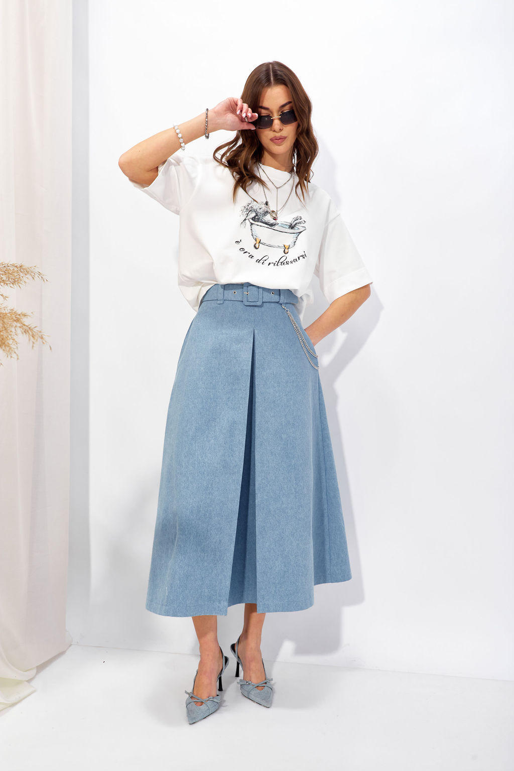 Юбка 4322 (голубой)