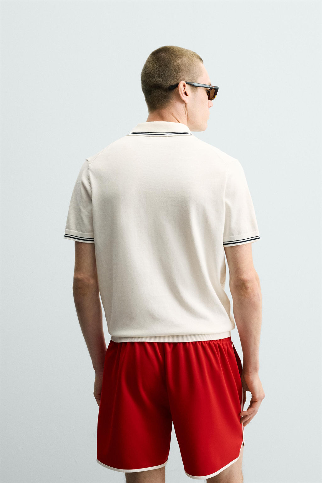 POLO PUNTO REGULAR FIT CONTRASTE / Blanco - Zara фото 3