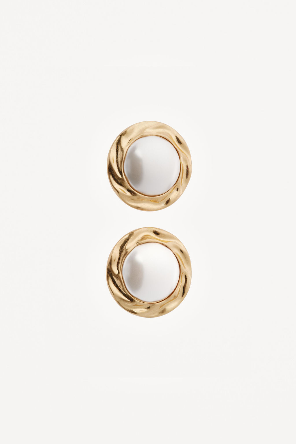 PENDIENTES MAXI PERLA WILLY CHAVARRIA X ZARA / Dorado  фото 3