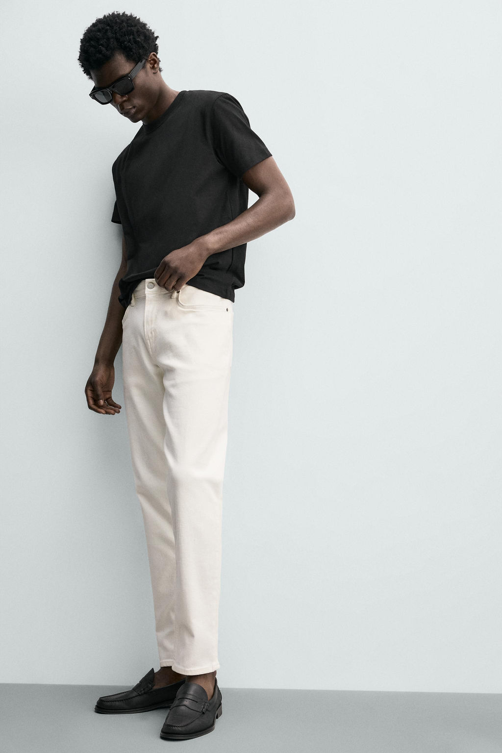 JEANS SLIM FIT B?SICO / Blanco