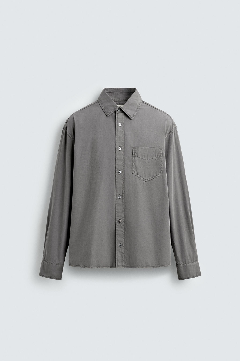 Рубашка RELAXED FIT ALGODON серая