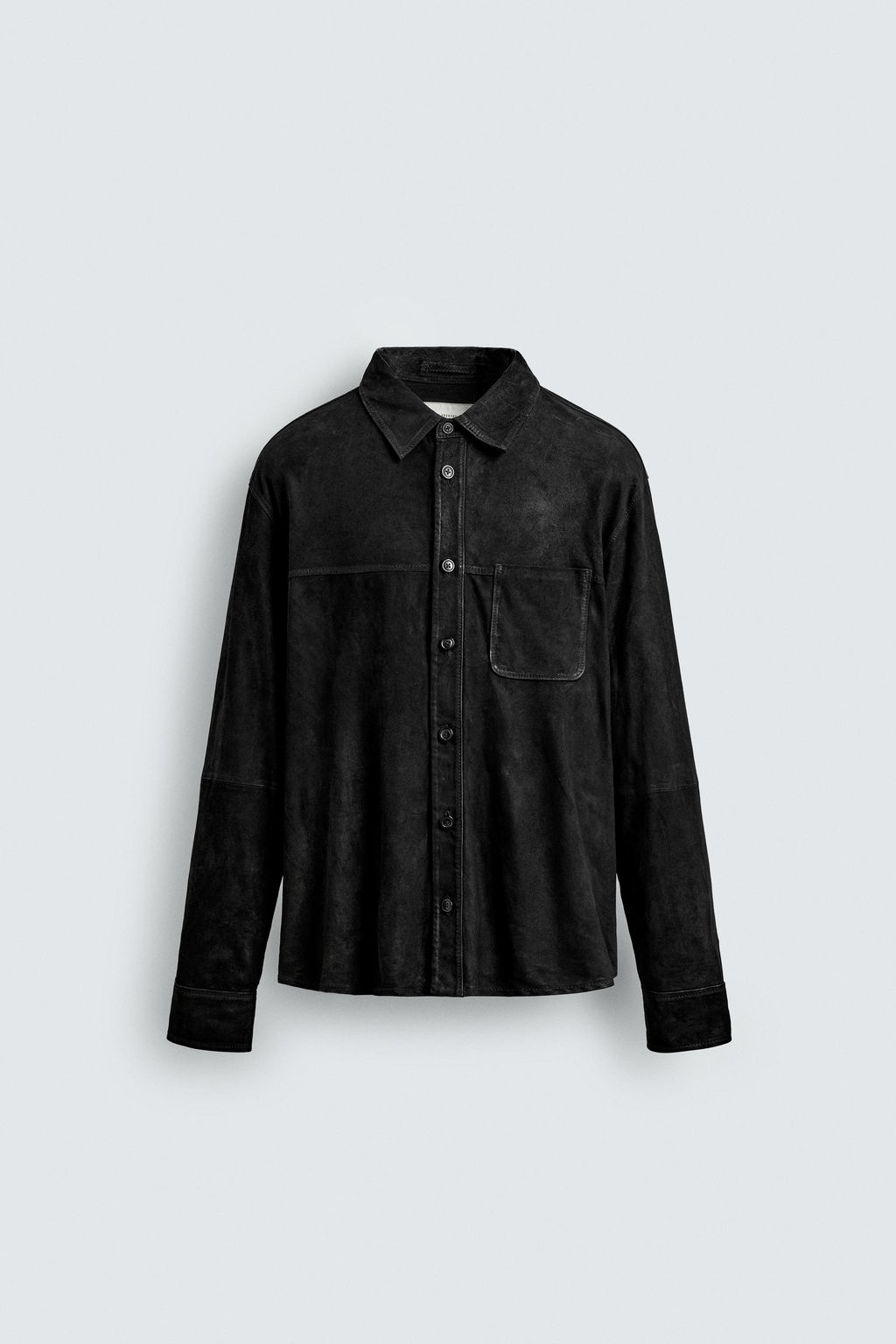 LEATHER SUEDE OVERSHIRT