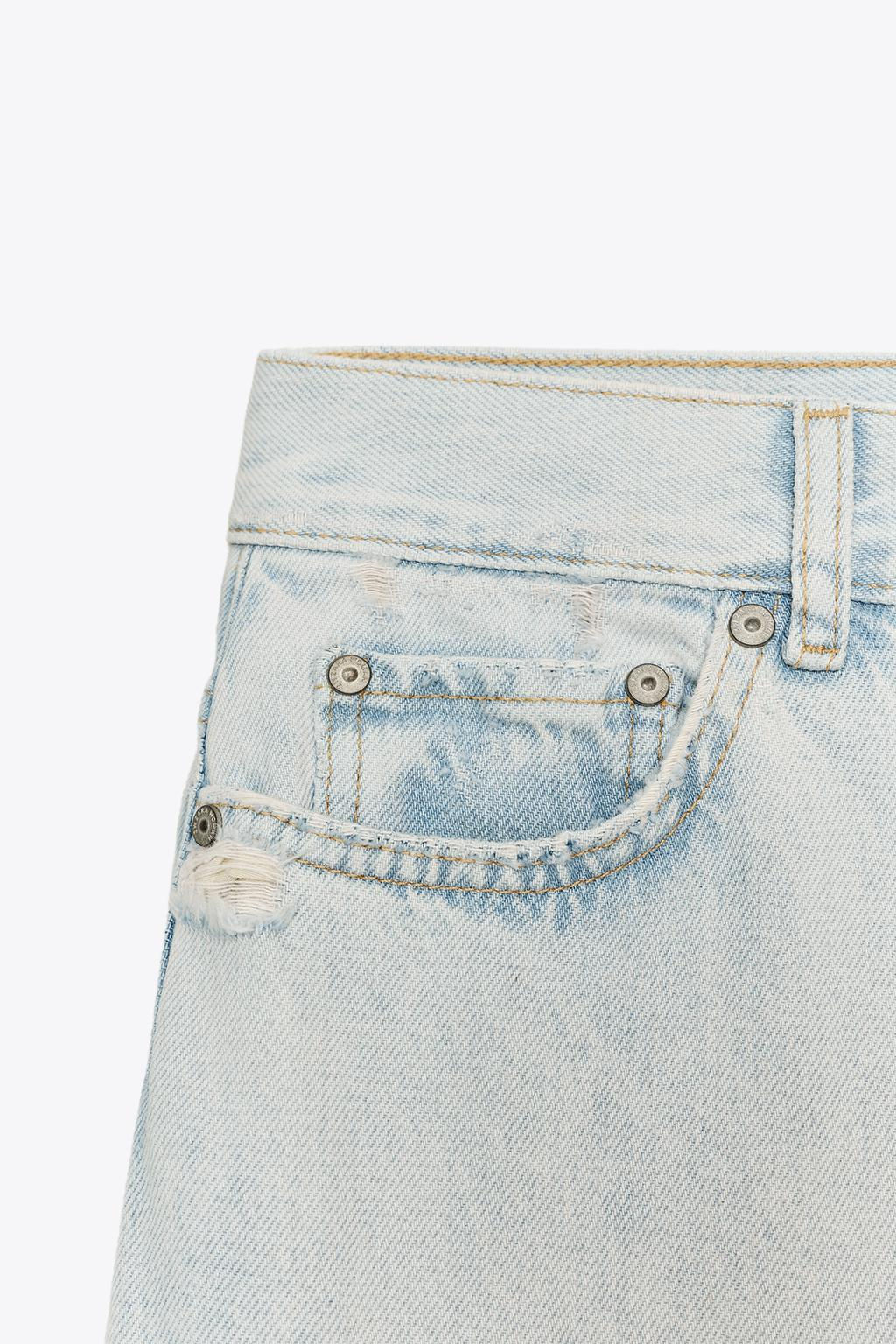 ZW COLLECTION HIGH-WAIST PALAZZO JEANS - Zara фото 7