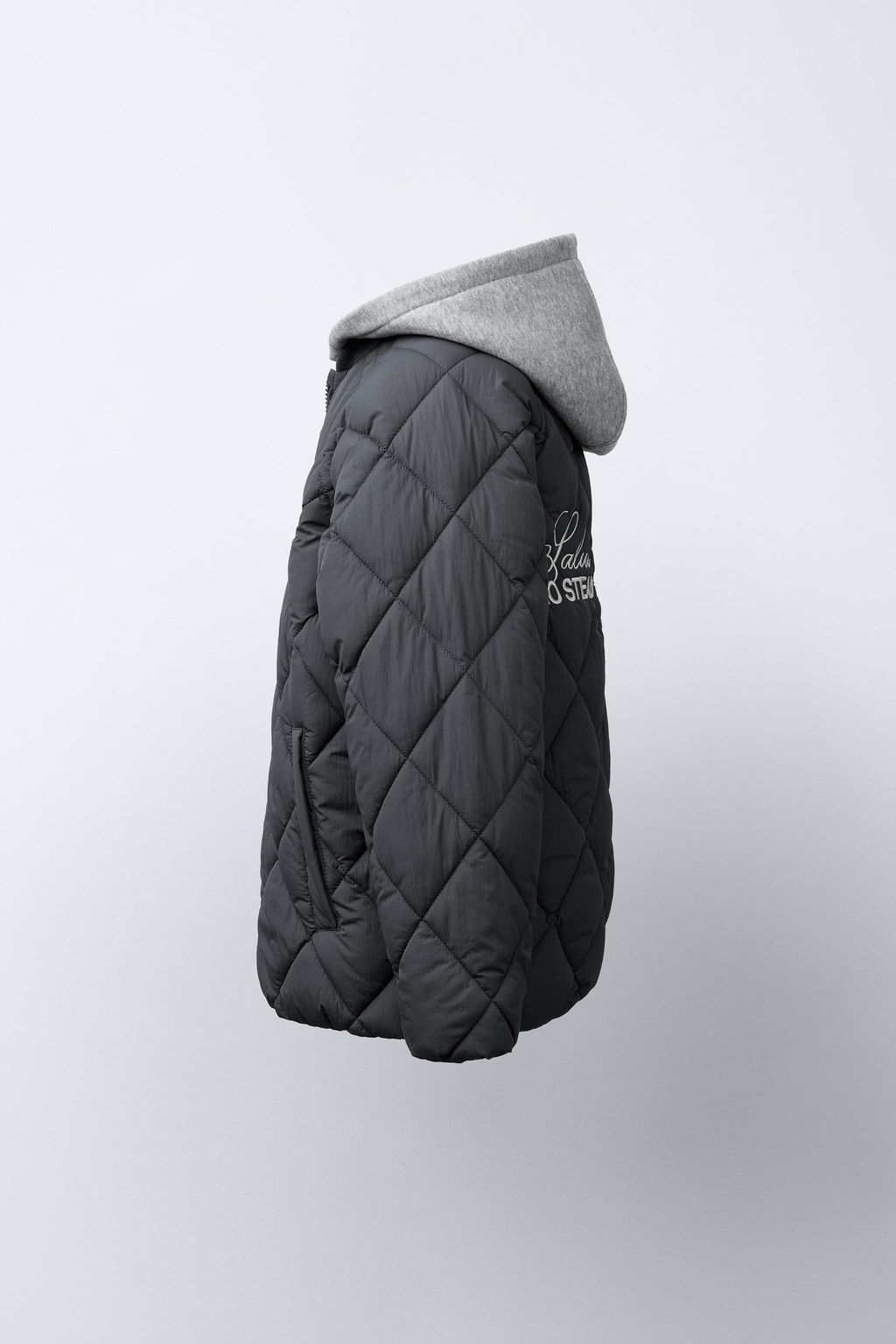 DETACHABLE HOODIE PUFFER JACKET