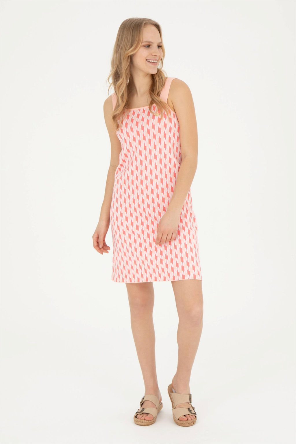 Женское трикотажное платье с цветком граната - U.s. polo assn фото 4