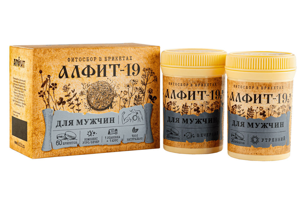 Алфит-19 Для мужчин БАД в брикетах Алфит 1201