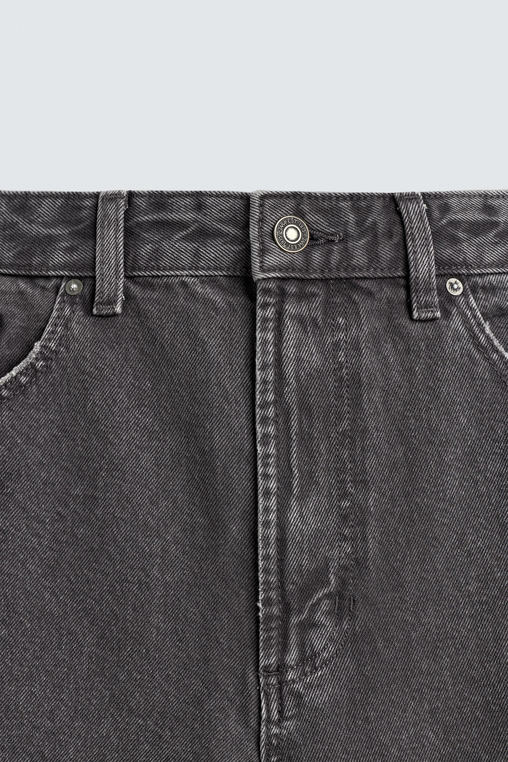 PANTAL?N BARREL FIT LAVADO / Gris oscuro - Zara фото 9
