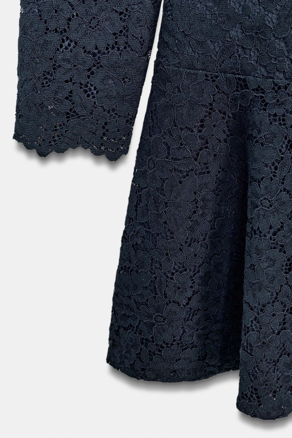 LACE RUFFLE MIDI DRESS - Zara фото 7
