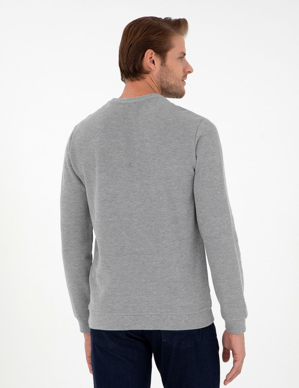 Gri Melanj Regular Fit Sweatshirt - Pierre cardin фото 5