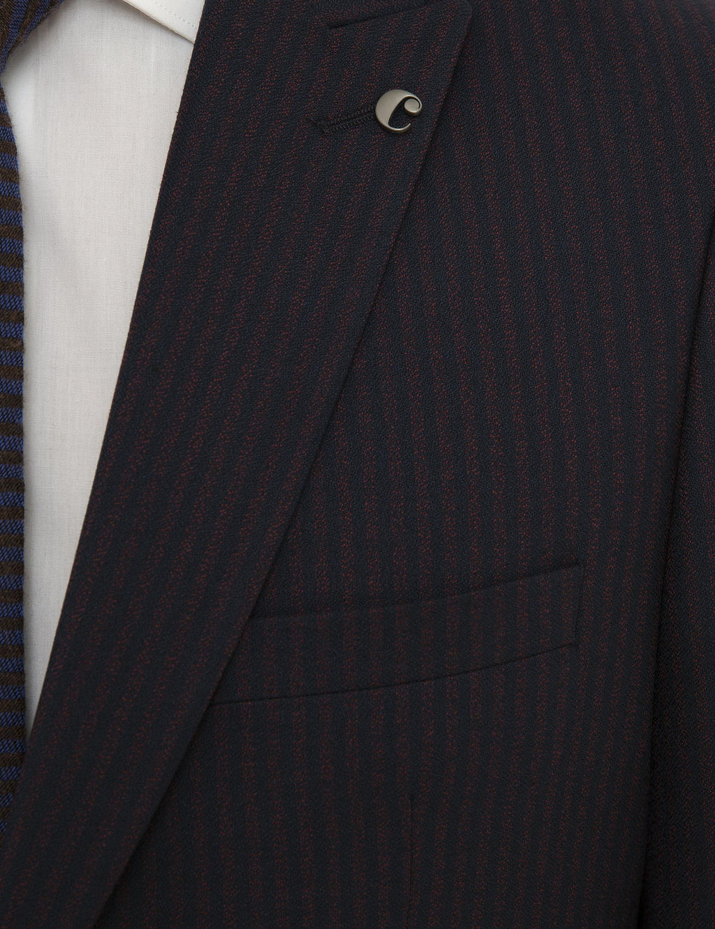 Бордово-красный приталенный пиджак - Cacharel фото 5