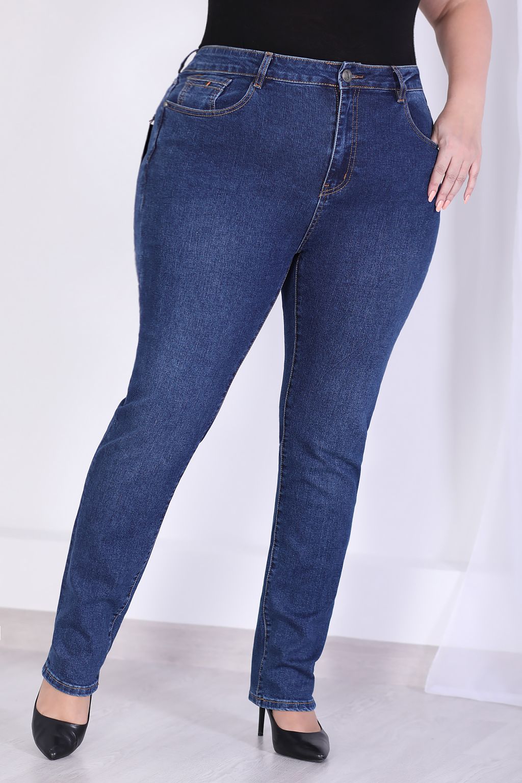 Джинсы классические женские демисезонные - Almond фото 2