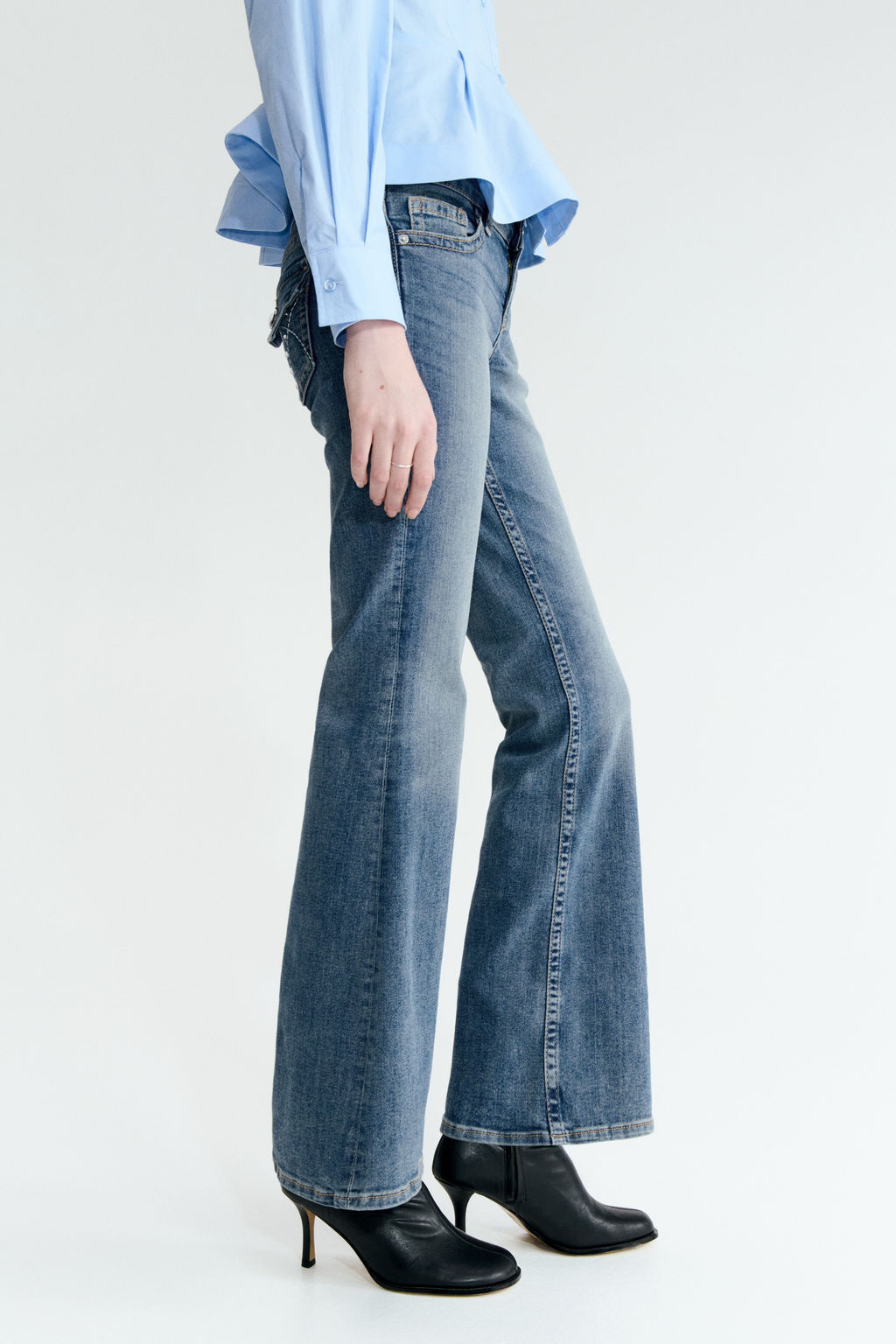 Flared Low Waist Jeans - H&m фото 6