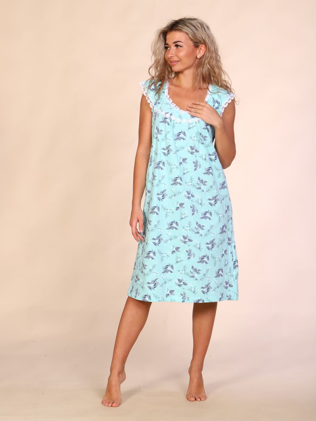 М33 Сорочка Эля (ментол) - Иванушка-трикотаж фото 9