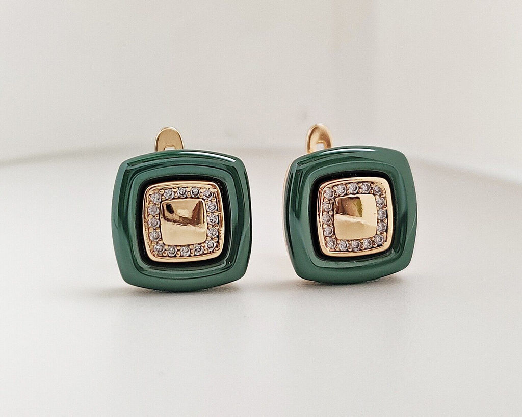 Серьги с керамикой