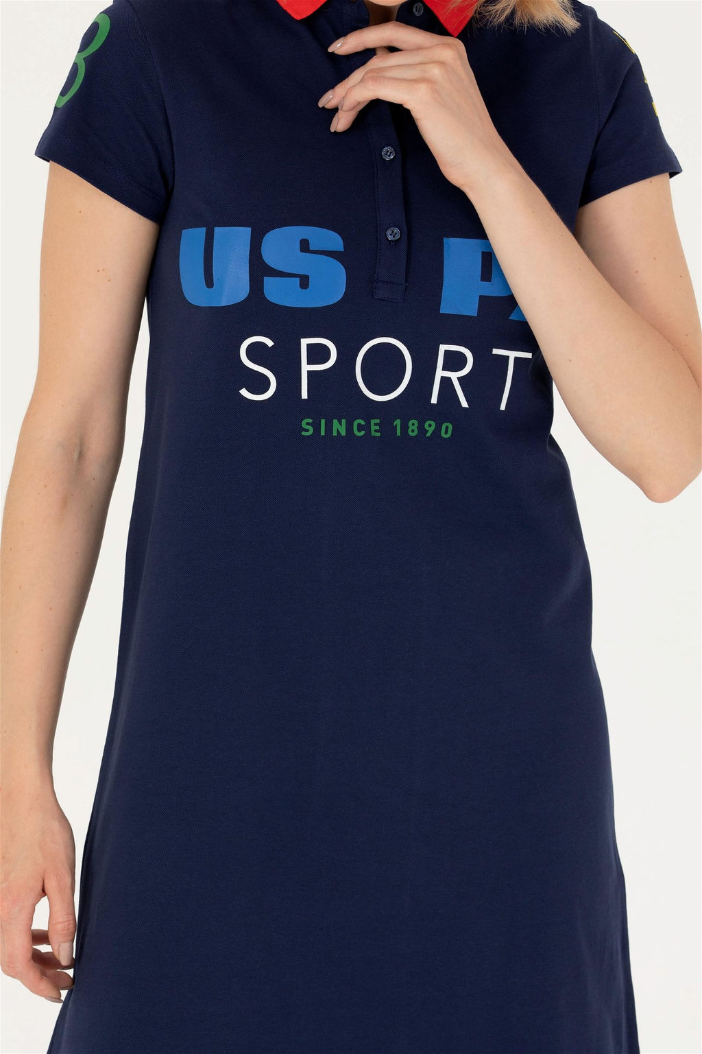 Женское темно-синее вязаное платье - U.s. polo assn фото 6