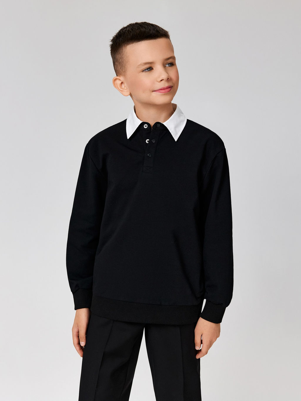 ACOOLA / Джемпер детский для мальчиков Kylian черный  фото 5
