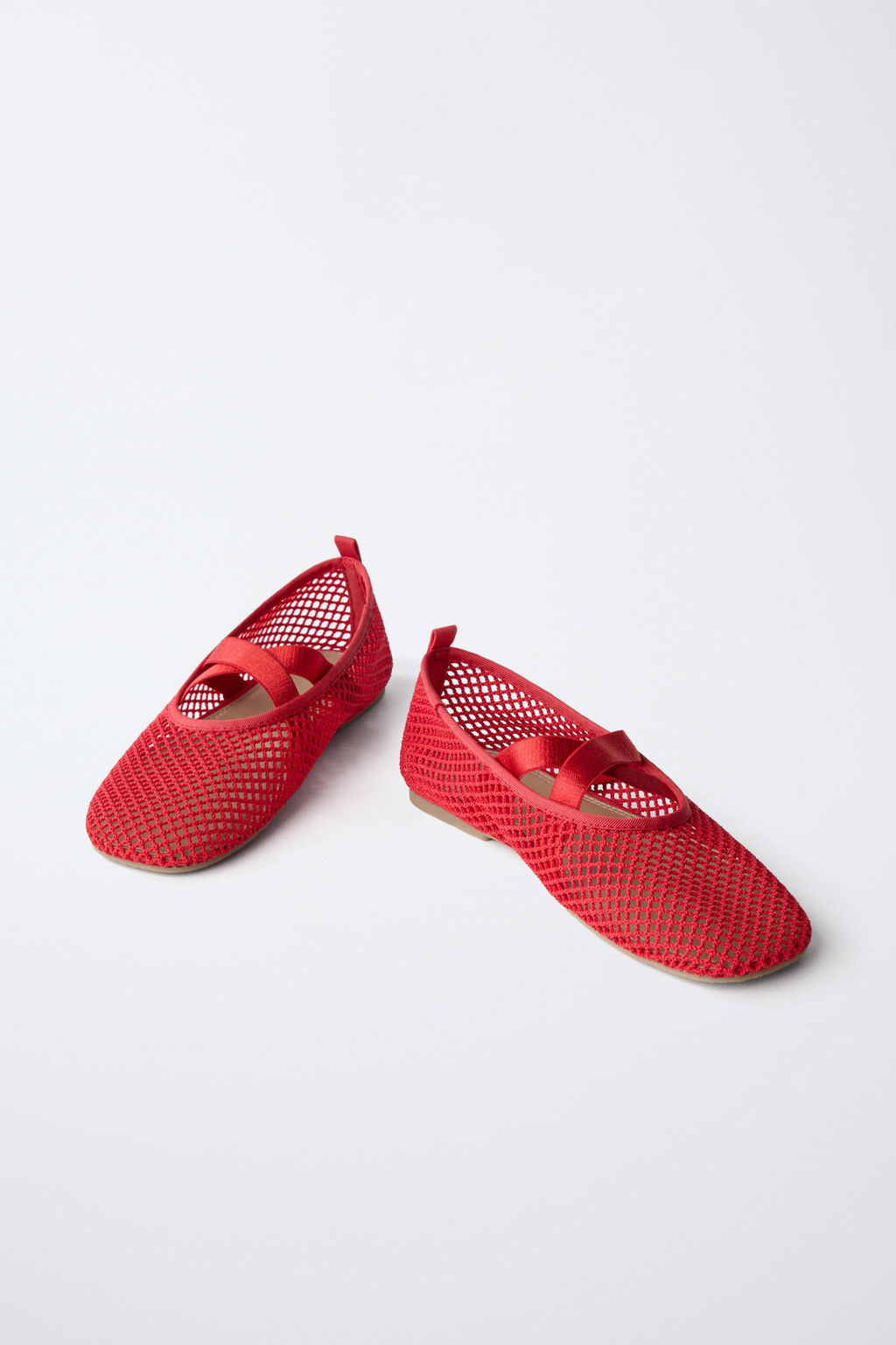 MESH BALLET FLATS - Zara фото 10
