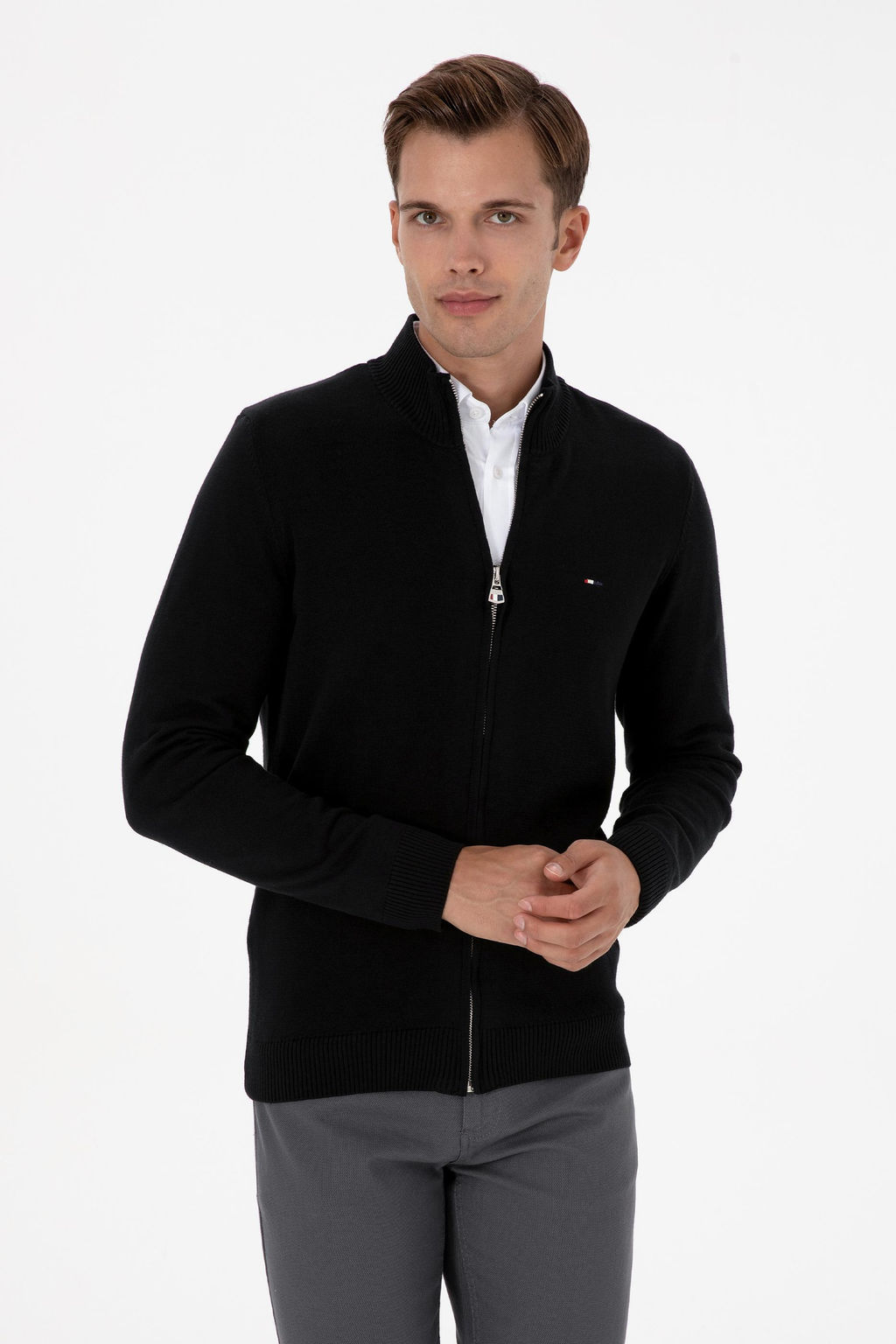 Erkek Slim Fit Siyah Basic Triko H_rka Sepette S_rpriz _ndirim - U.s. polo assn фото 10
