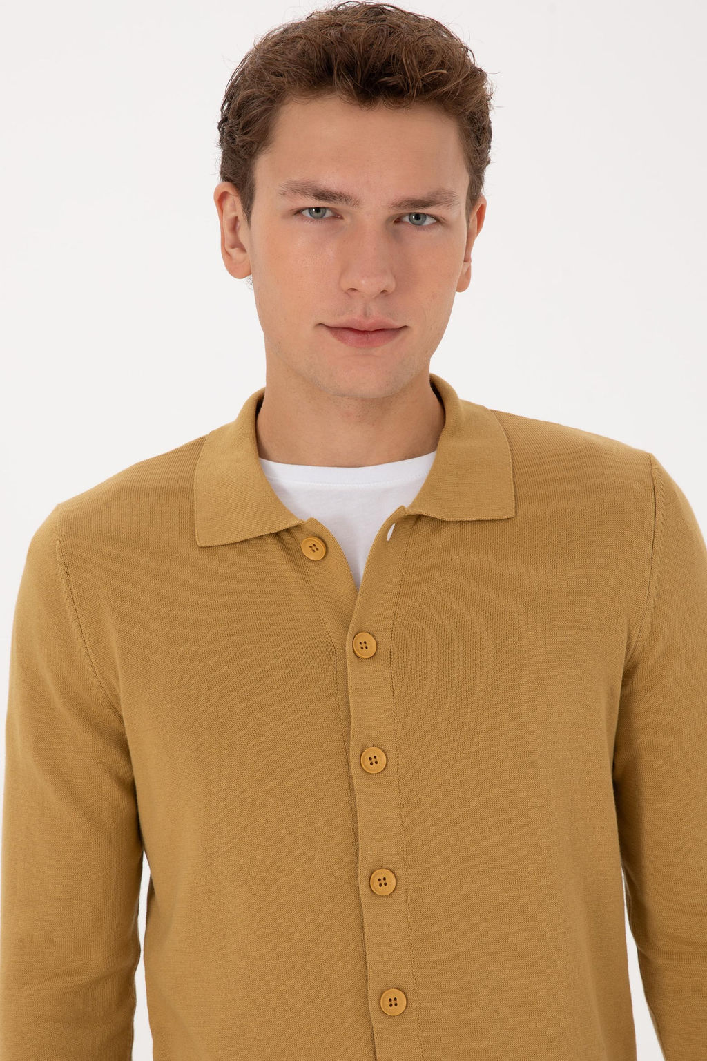 Erkek Hardal Basic Triko H_rka - U.s. polo assn фото 9