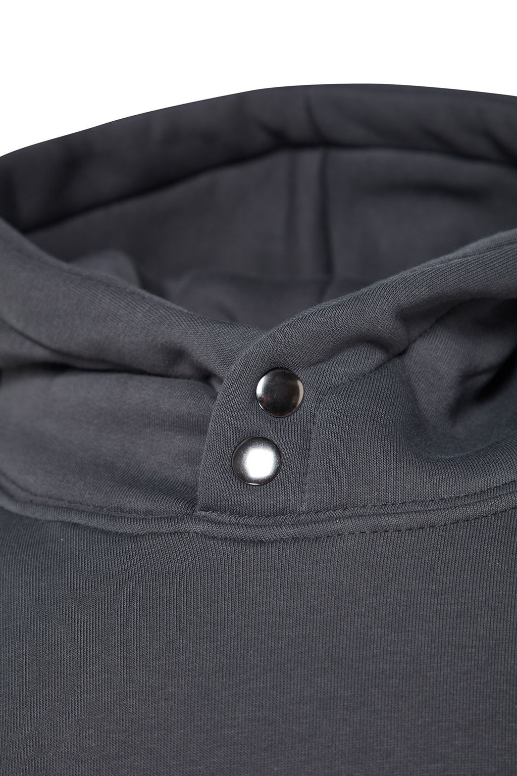 Antrasit Kapusonlu Yakas? C?tc?tl? Basic Oversize/Genis Kesim Ici Polar Sweatshirt TMNAW24SW00043 - Trendyolmilla фото 7