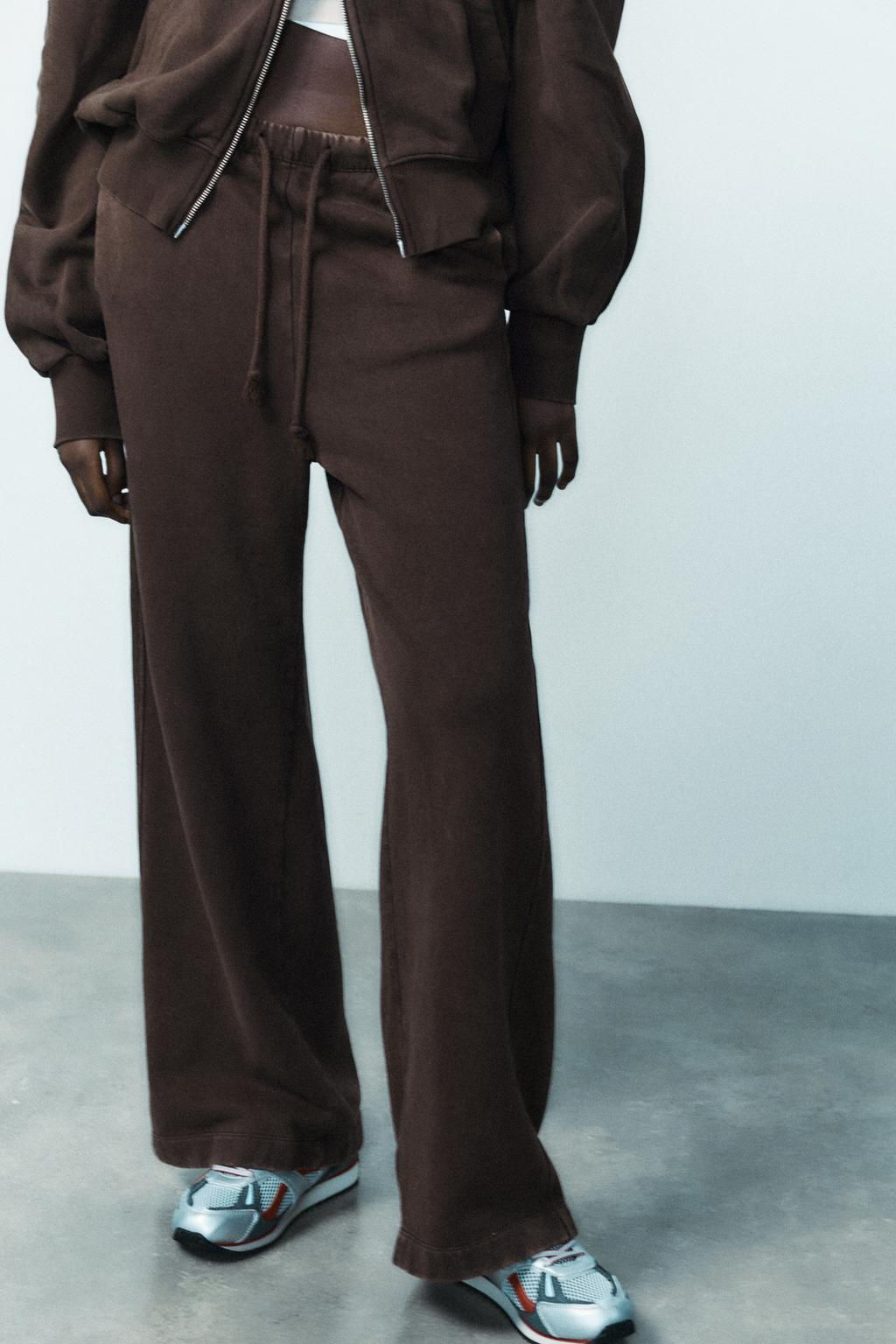 STRAIGHT-LEG PLUSH TROUSERS - Zara фото 8