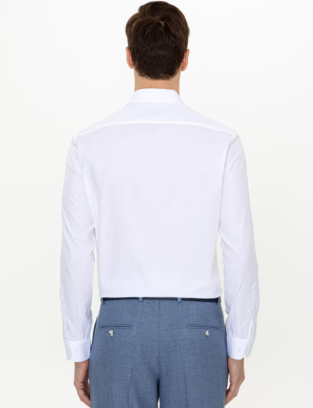 Beyaz Slim Fit Uzun Kollu G_mlek - Cacharel фото 4