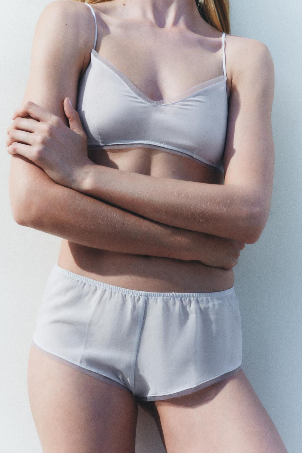 SEMI-SHEER TULLE BRA - Zara фото 2