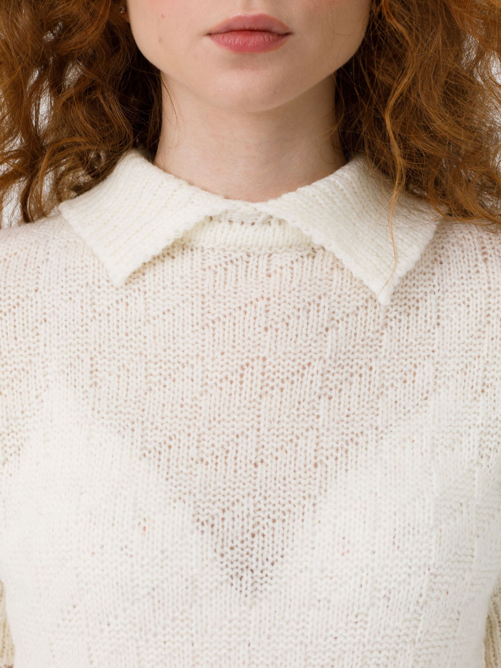 Блузка вязаная