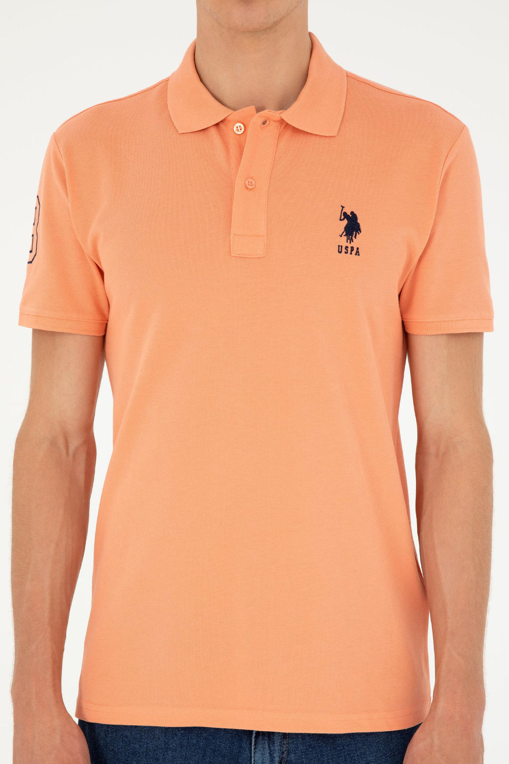 Футболка U.S. Polo Assn Salmon хлопок  фото 6