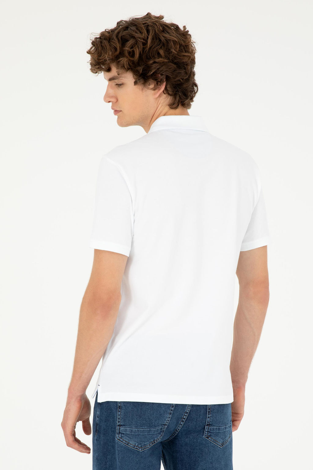 Мужская белая базовая футболка Неожиданная скидка в корзине - U.s. polo assn фото 5