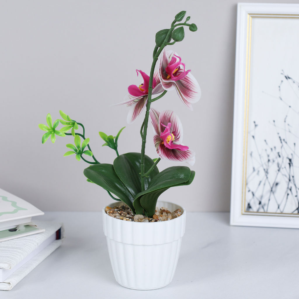 Цветочная композиция Орхидея 24 см / FH467A /уп 24/144/без индивидуальной упаковки - Галеонтрейд фото 20