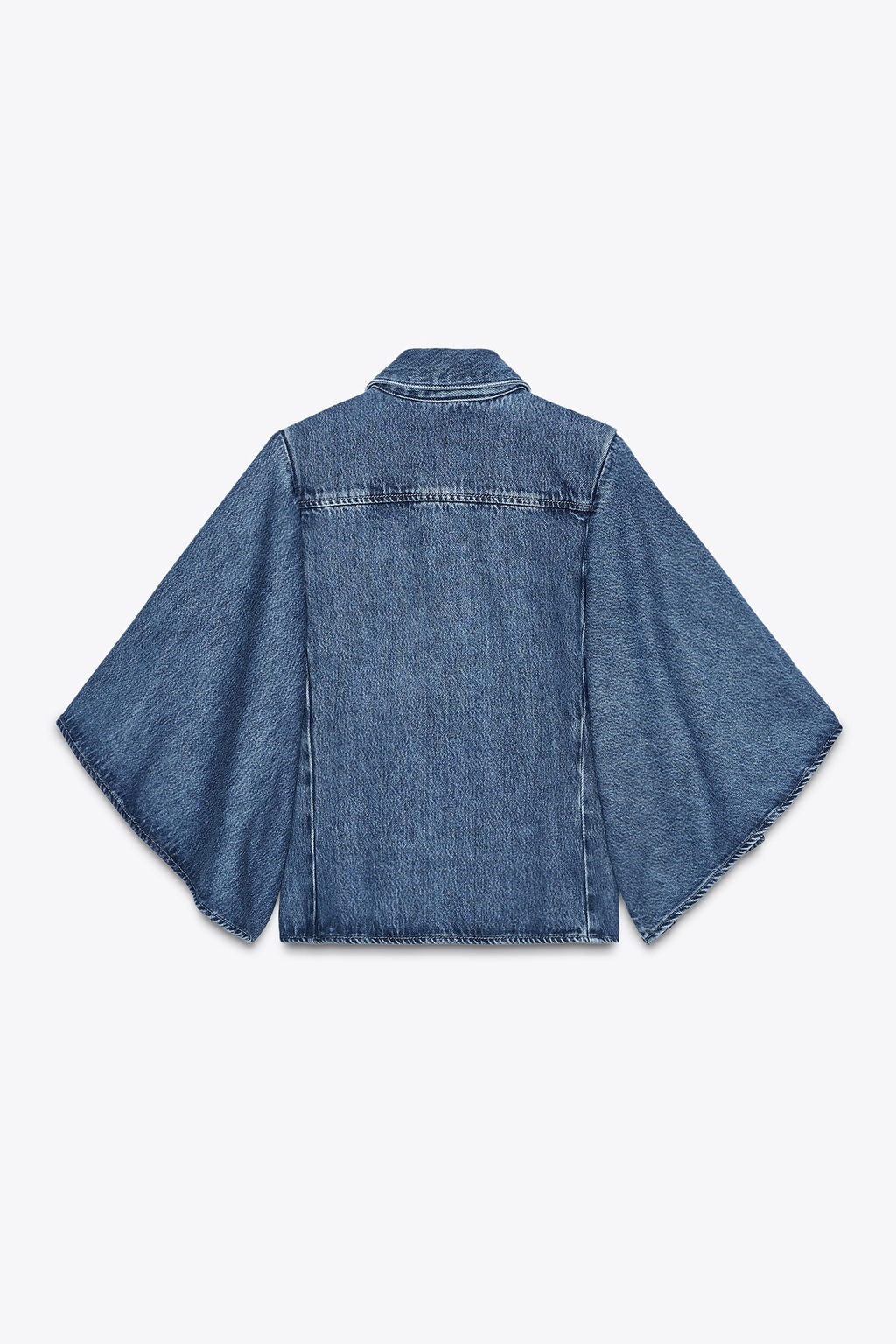 ZW COLLECTION DENIM KIMONO SHIRT - Zara фото 17