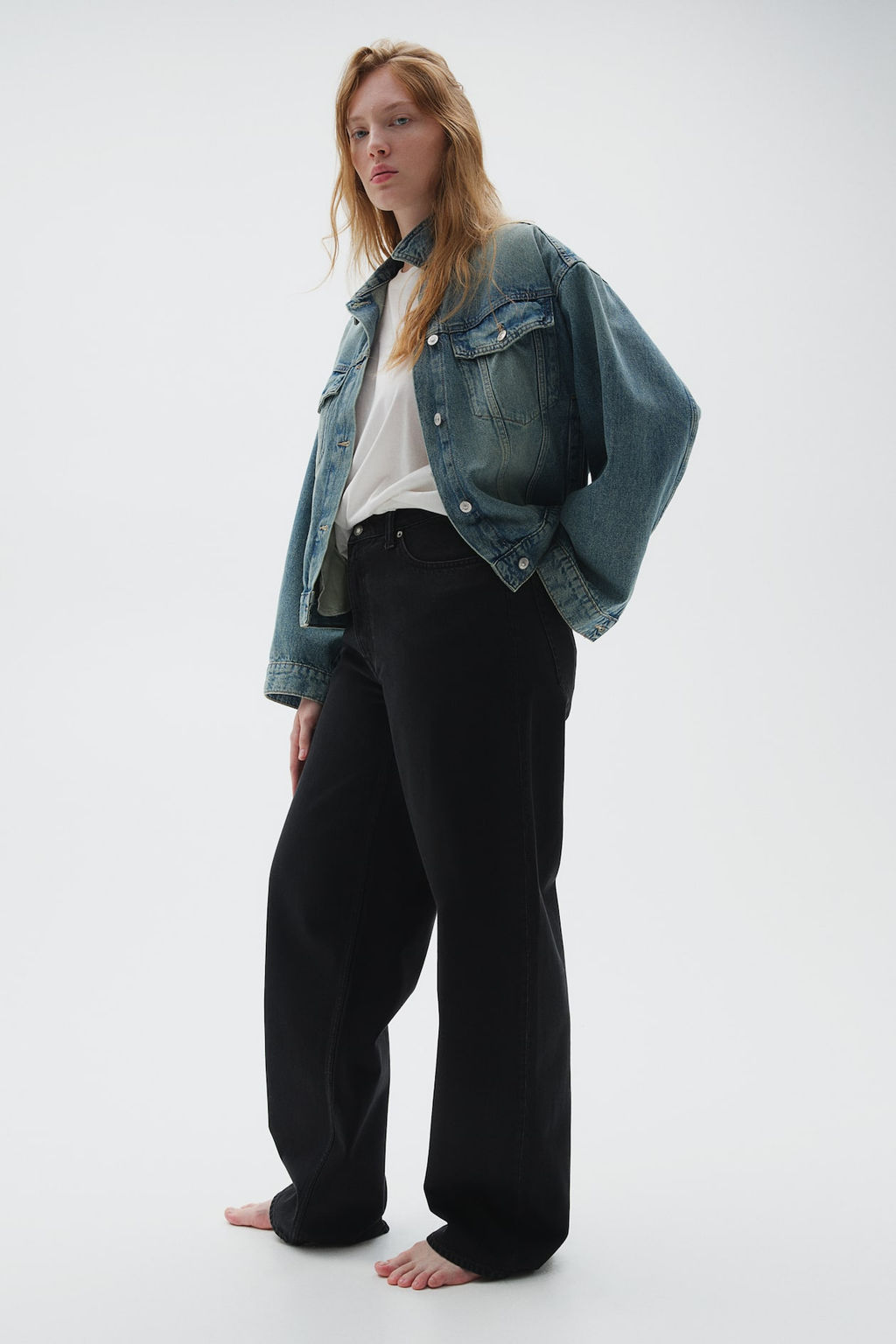 Curvy Fit Baggy High Jeans - H&m фото 4