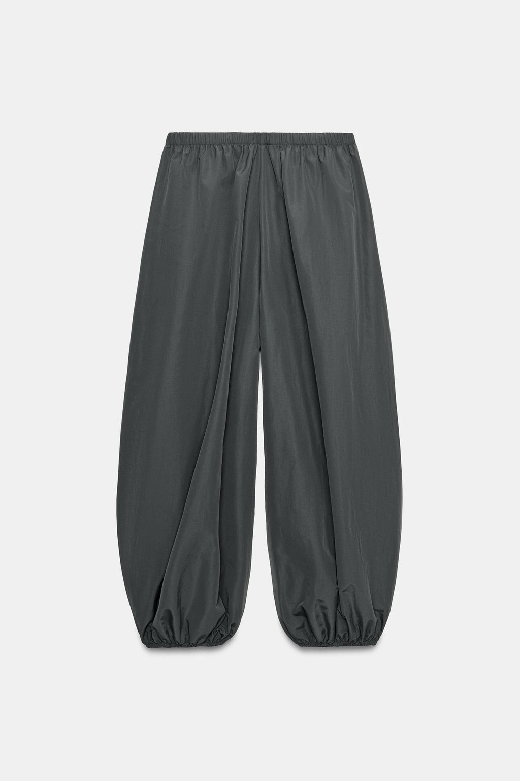 PANTAL?N NYLON BOMBACHO / Gris oscuro - Zara фото 5