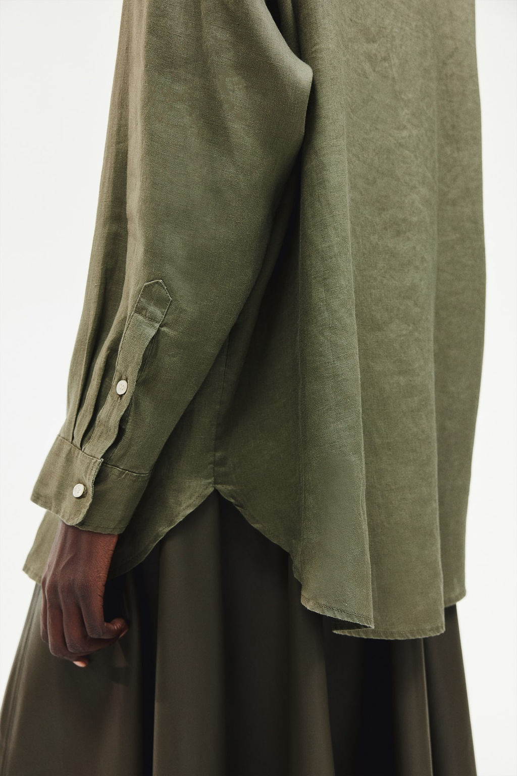 Camisa oversize de lino - H&m фото 4