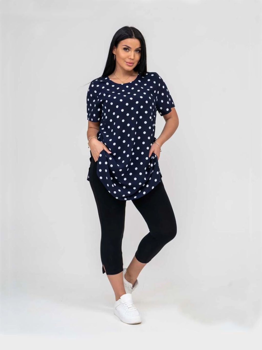 Костюм женский, цвет черный синий