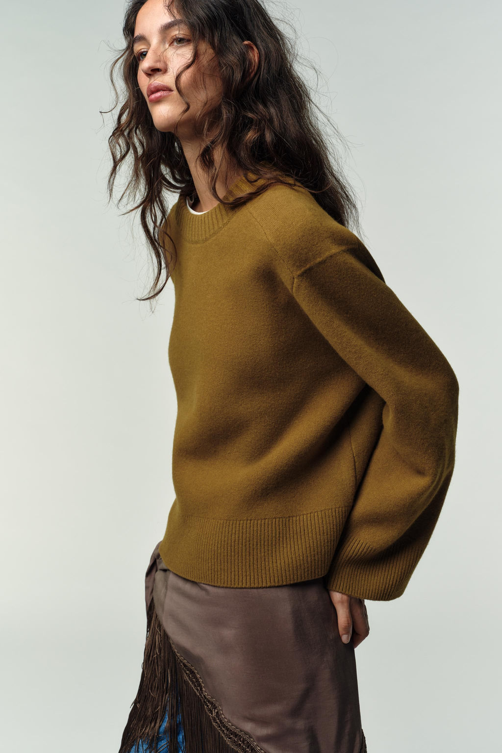 95% WOOL LONG SLEEVE JUMPER - Zara фото 4