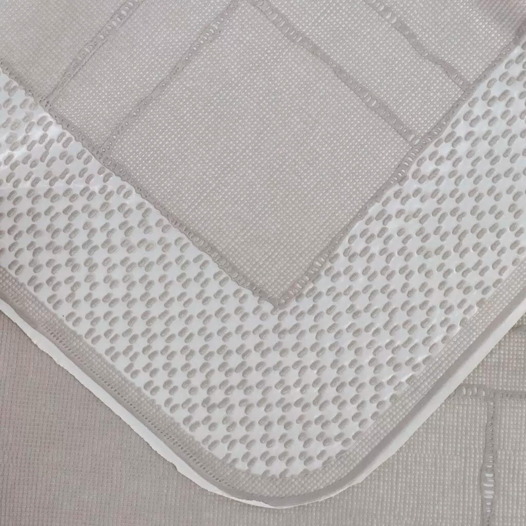 Скатерть ПВХ "Linen" 120х150см серая