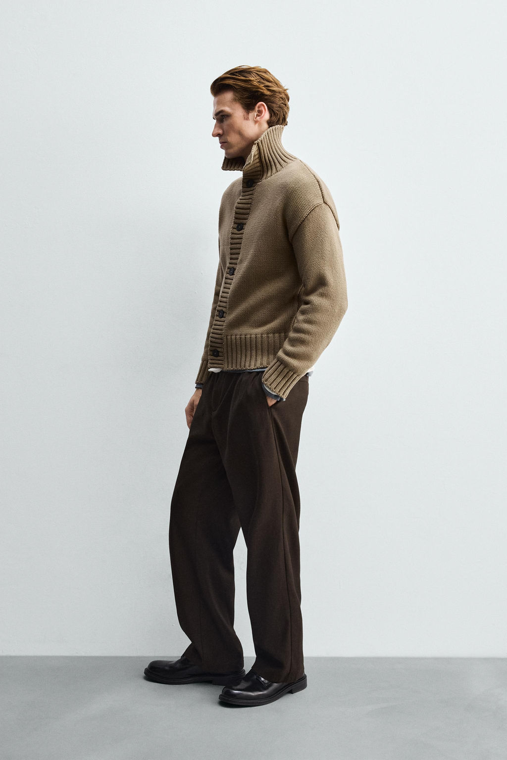TEXTURED KNIT CARDIGAN - Zara фото 4