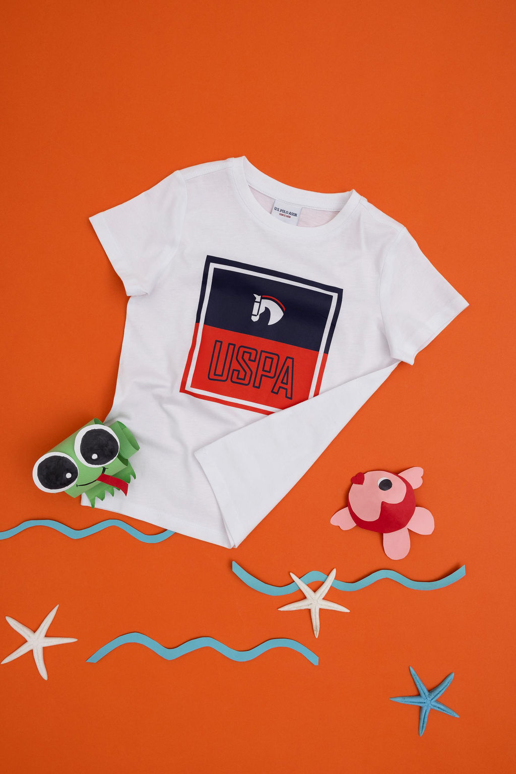 Футболка U.S. Polo Assn для мальчиков хлопок белая  фото 12