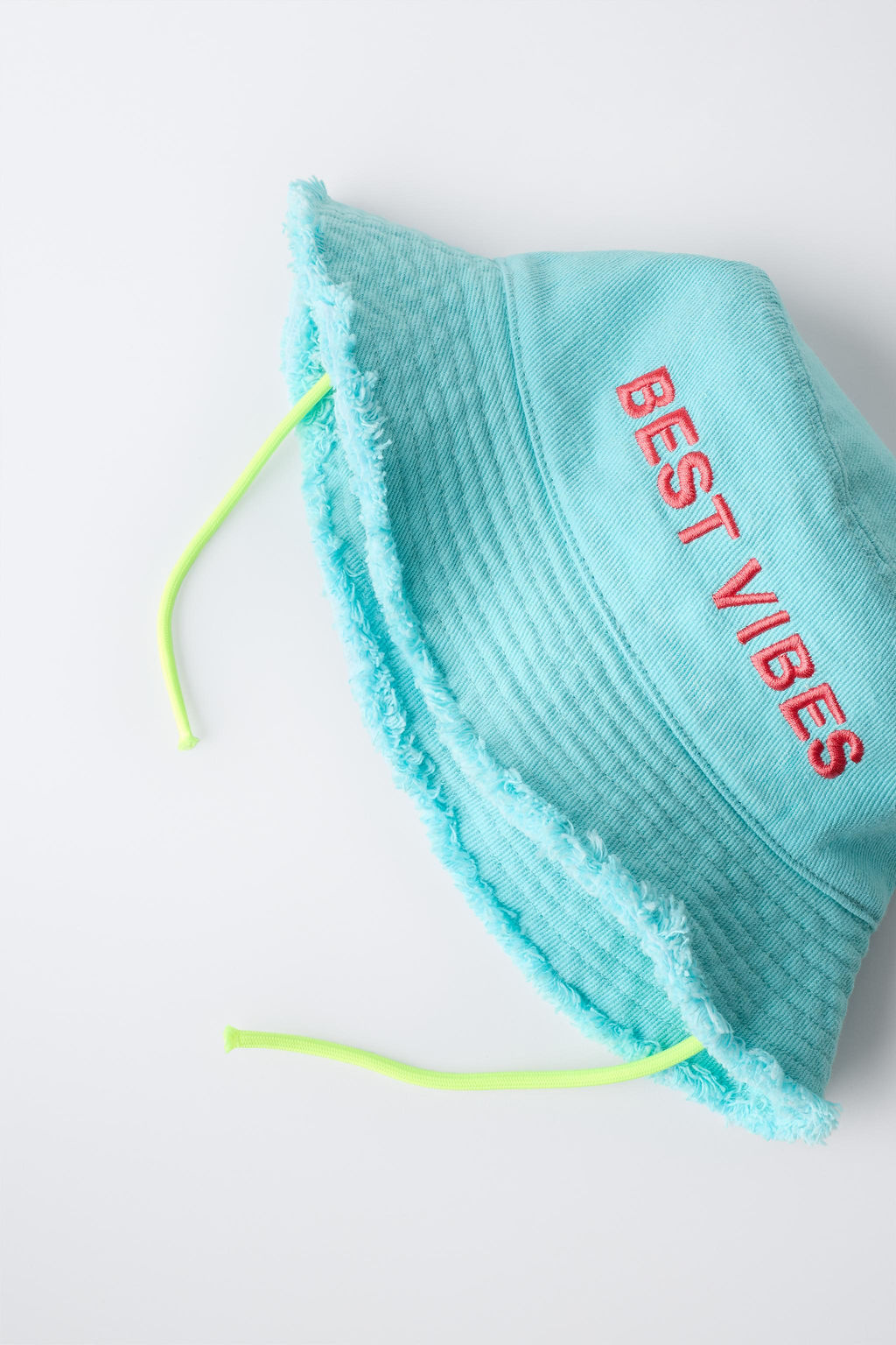 GORRO BOB TEXTO BORDADO / Turquesa - Zara фото 2