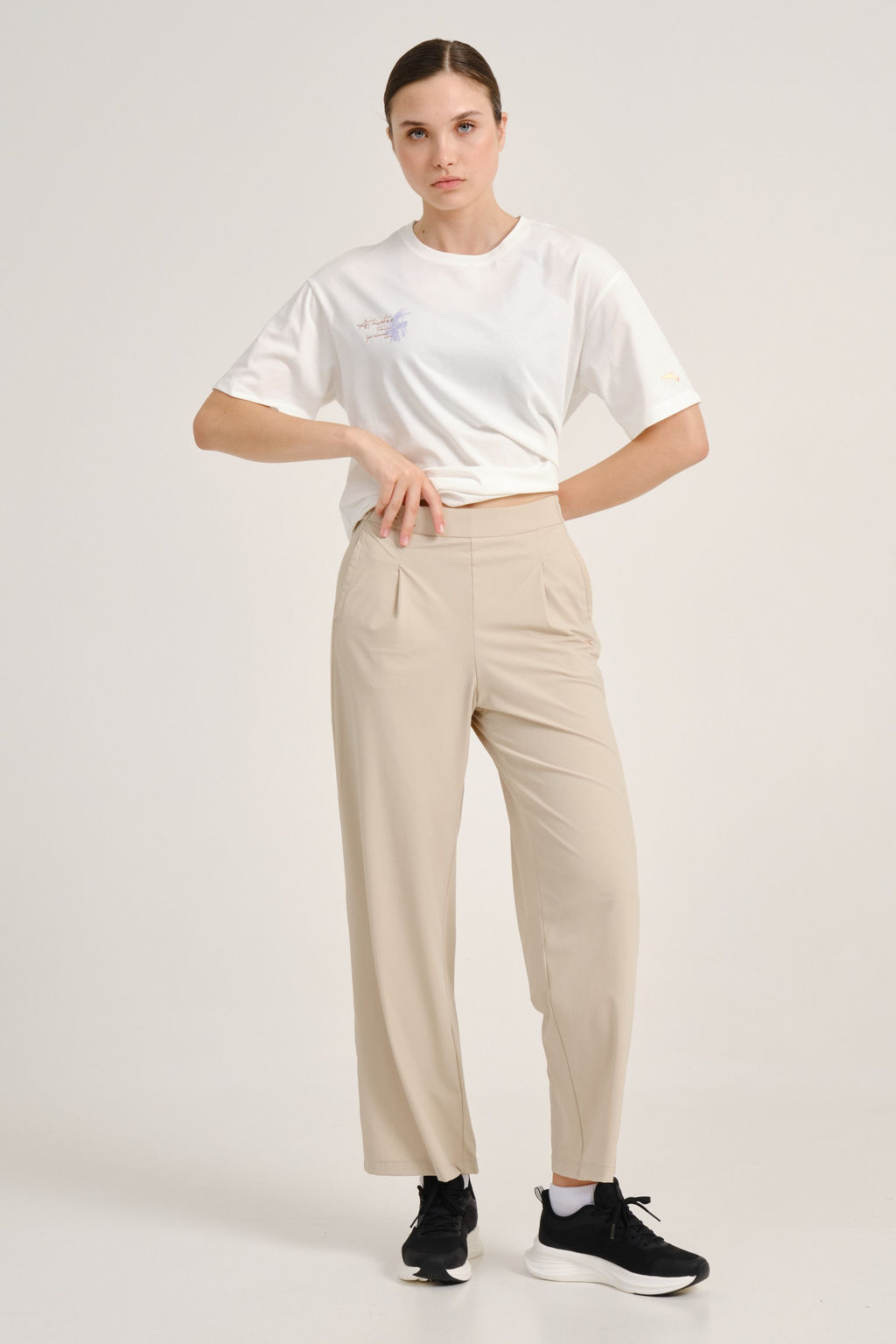 Брюки трикотажные Бежевый - Anta фото 2