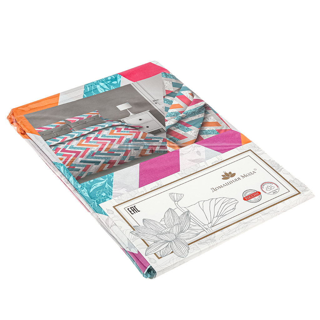 Простыня 2-х спальная Монблан 180х220см, бязь Комфорт 121г/м2, хлопок 100%, упаковка классическая ПВХ 28х41см, Домашняя мода (Россия)  фото 2