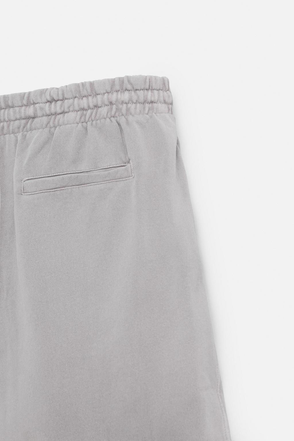 WASHED RELAXED FIT JOGGER BERMUDA SHORTS - Zara фото 39