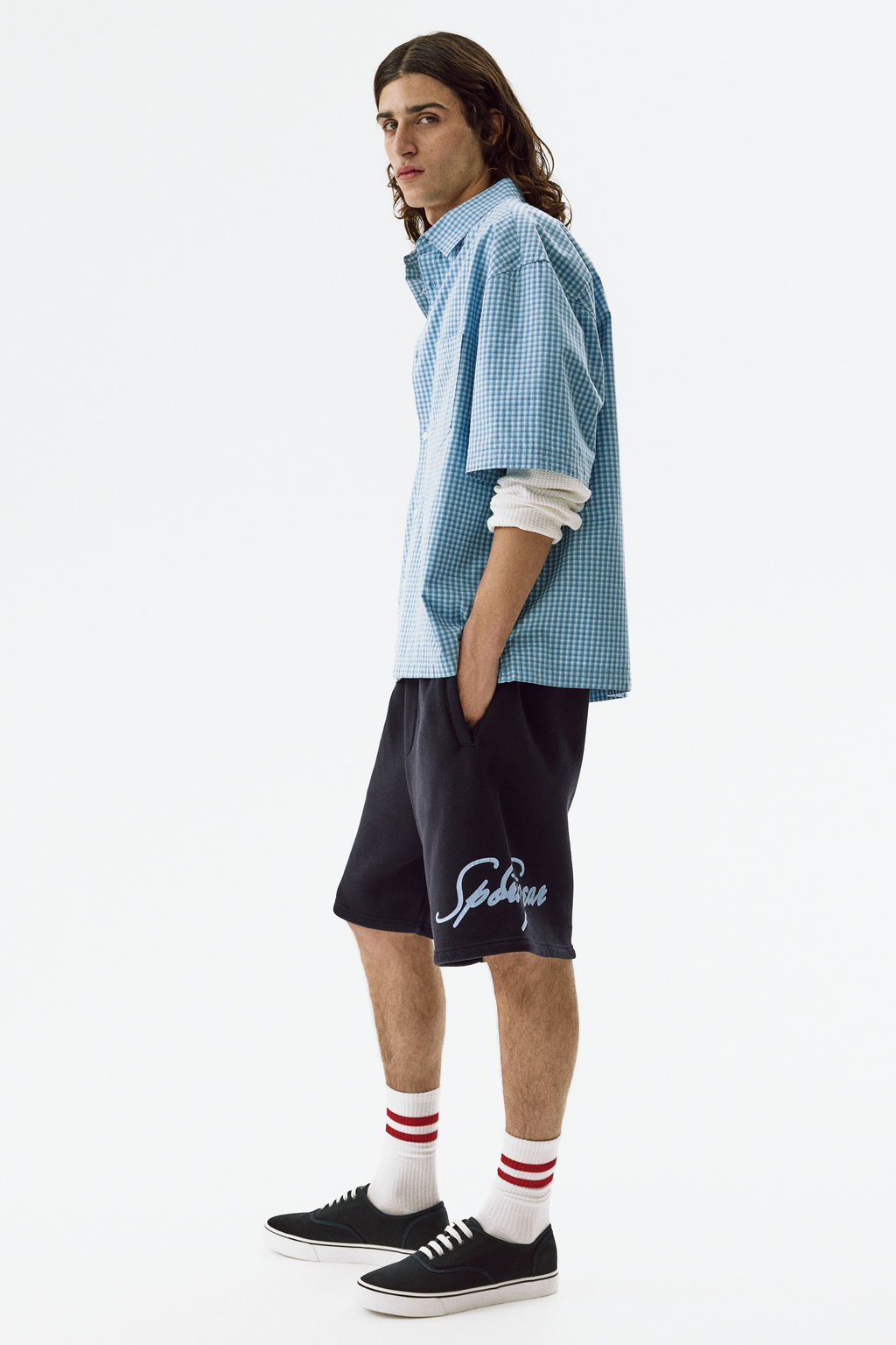 Pantal?n corto en sudadera Relaxed Fit - H&m фото 8