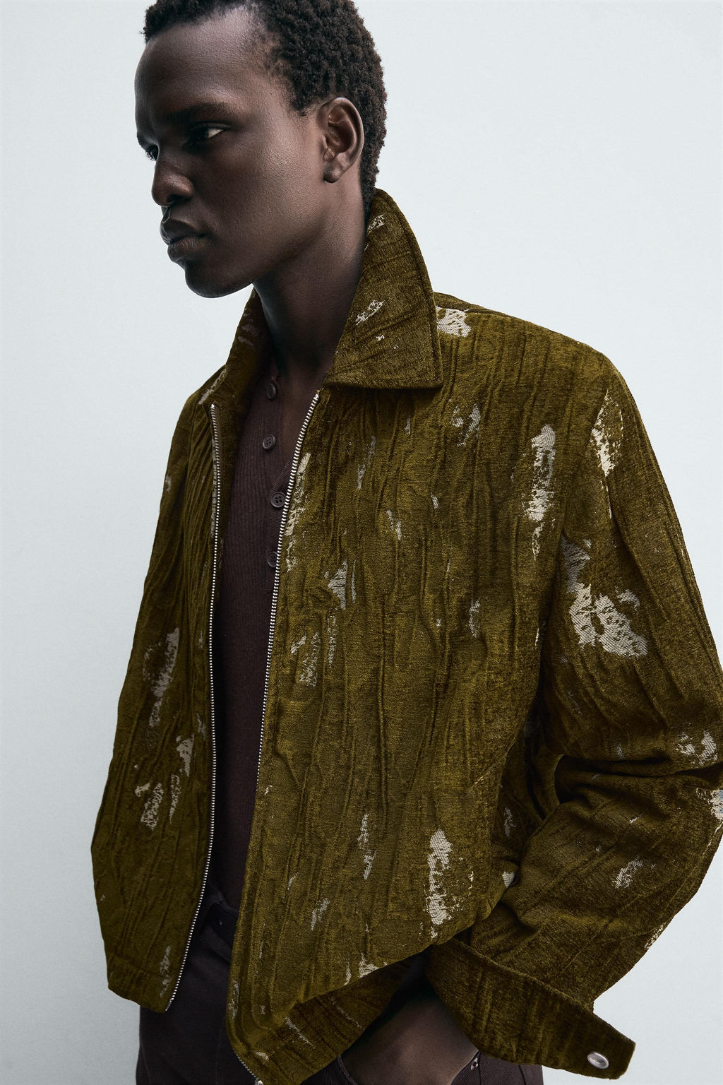 TEXTURED JACQUARD JACKET - Zara фото 5