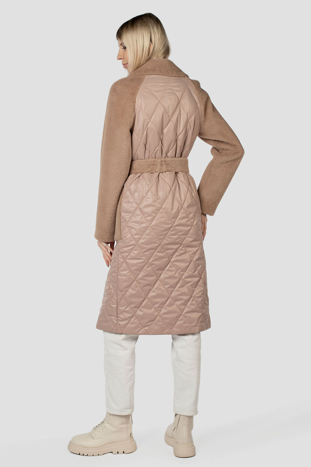 Пальто женское демисезонное (пояс) Утеплитель: Синтепон - El podio фото 5