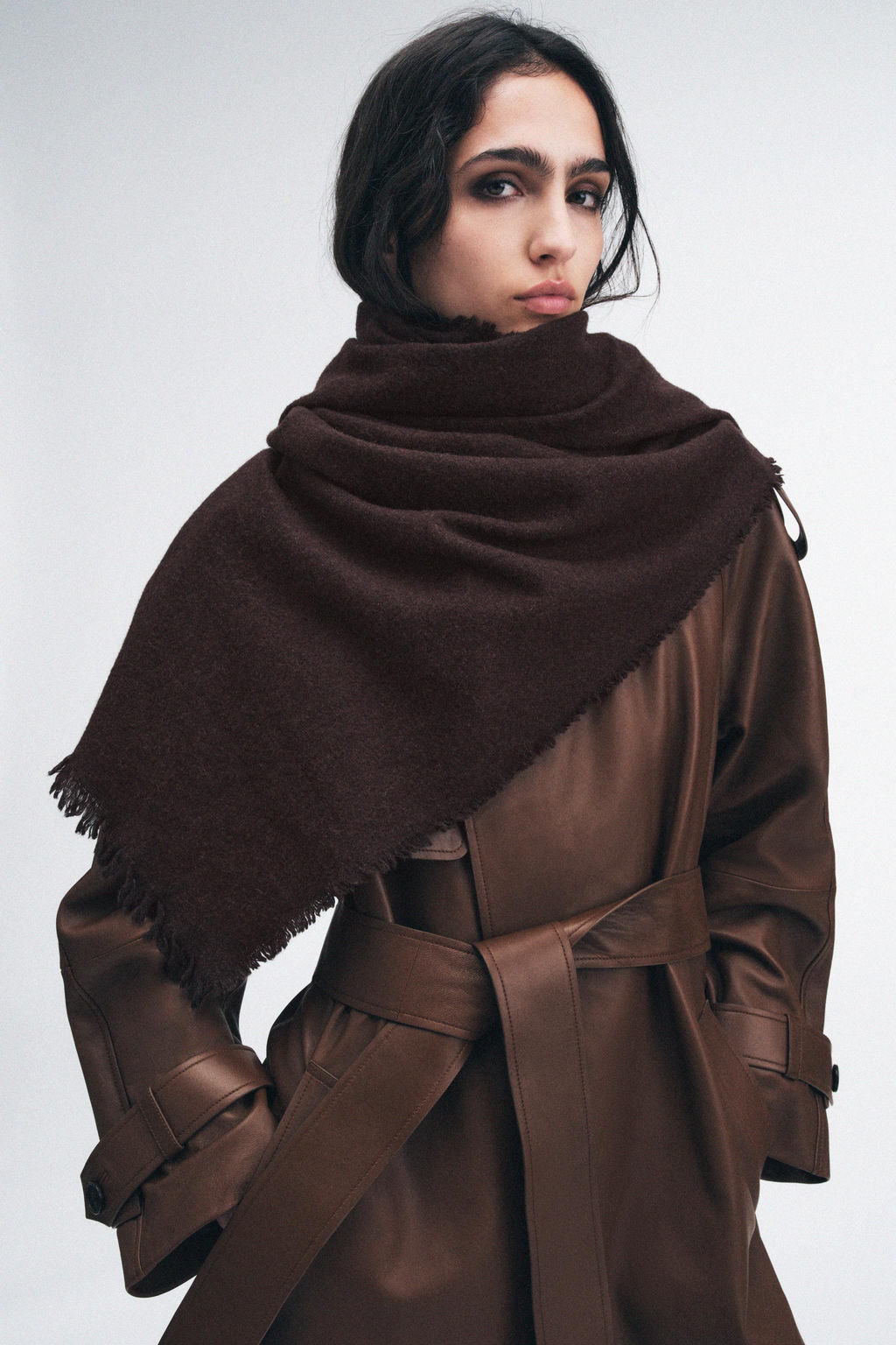 PLAIN SCARF WITH WOOL - Zara фото 6