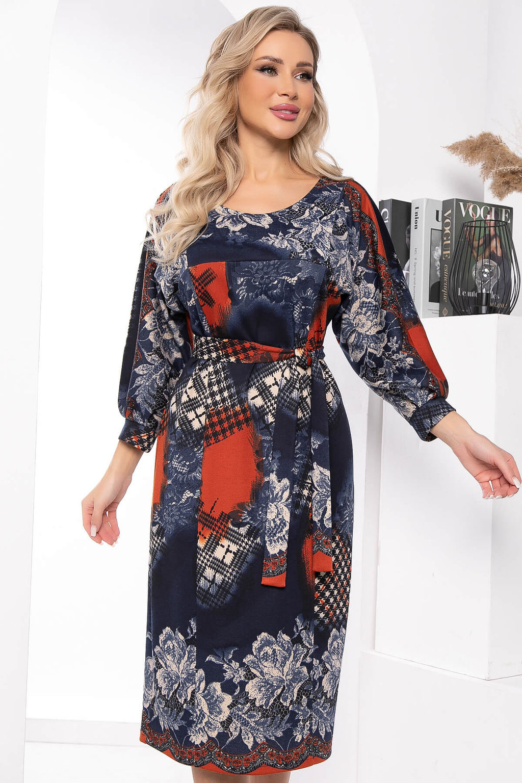 Платье Белуччи (синее) НЬЮ П7792 - Lt collection фото 12